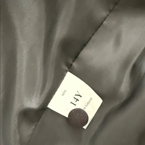 Kids White Blazer with Black Trim - Picture 7 of 8